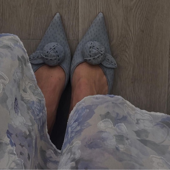 PRADA KITTEN HEELS - MATILDA DJERF INSPIRED - FLOWER - Picture 8 of 9